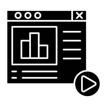 Content Glyph Icon Illustrazione stock