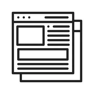 Content Icon Image. Stock Illustration