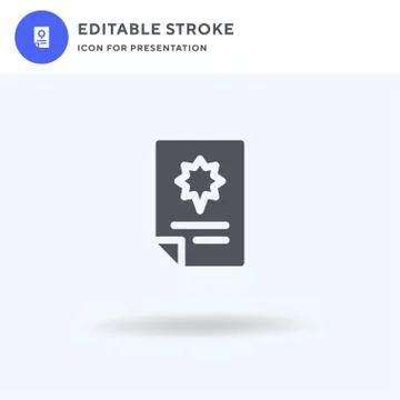 Content icon vector, filled flat sign, solid pictogram isolated on white, log Illustrazione stock