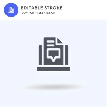 Content icon vector, filled flat sign, solid pictogram isolated on white, logo Stock Illustration