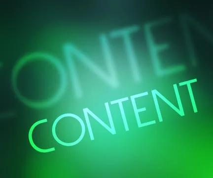 Content Stock Illustration