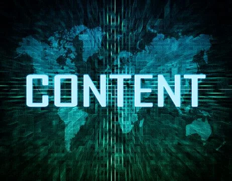 Content Stock Illustration