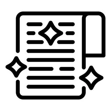 Content is king concept with shining document icon Stock Illustration