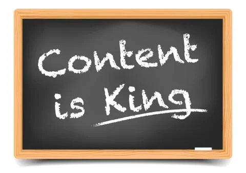 Content is King Stock Illustration