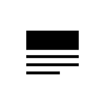 Content, layout, text icon. Simple glyph vector of text editor set icons for  Stock Illustration