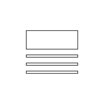 Content, layout, text icon. Simple thin line, outline vector of Text editor i Stock Illustration