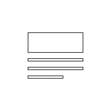 Content, layout, text icon. Simple thin line, outline vector of Text editor i Stock Illustration