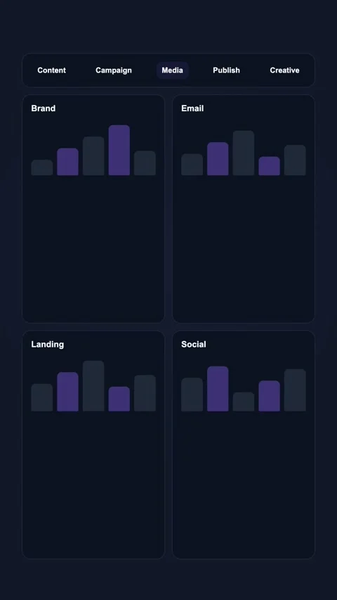 Content Library Browser Generic SaaS Interface Vertical Animation Stock Footage 345154411