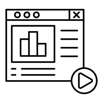 Content Line Icon Stock Illustration
