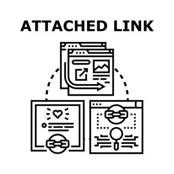 Content linking concepts for website optimization and seo 库存插图