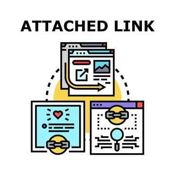 Content linking concepts for website optimization and seo Stock Illustration