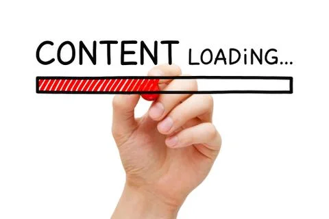 Content Loading Bar Concept Foto stock