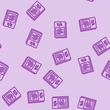 Content localization technical writer line vector seamless pattern Stock Illustration