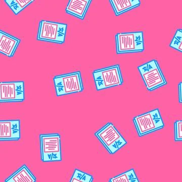 Content localization technical writer vector seamless pattern Stock Illustration