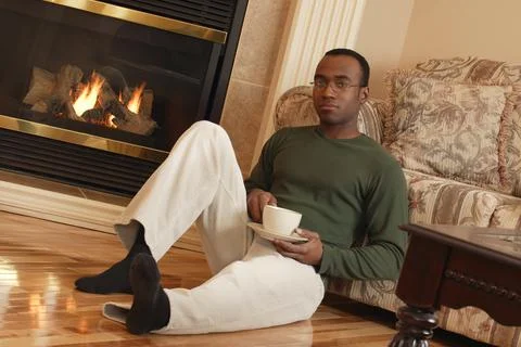 Content Man Stock-Fotos