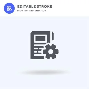 Content Management icon vector, filled flat sign, solid pictogram isolated on Stock Illustration