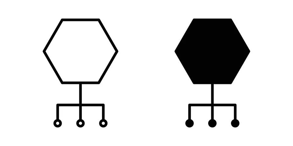 Content management icon vectors. Illustrations in black Stock Illustration