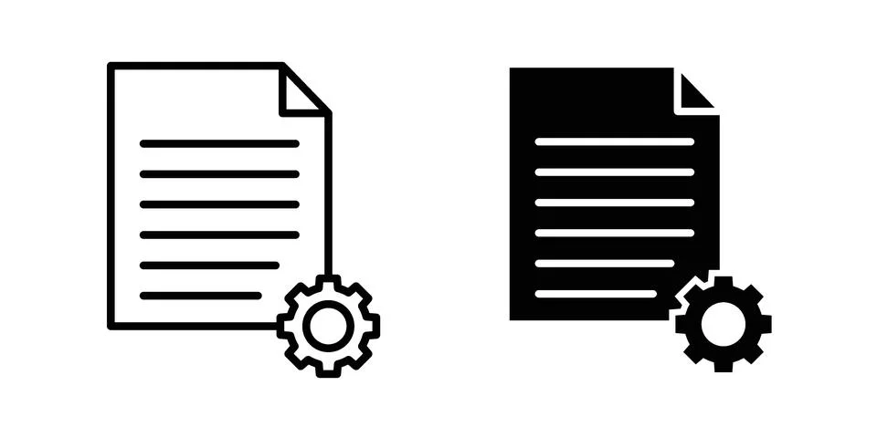 Content management icon for web projects Stock Illustration