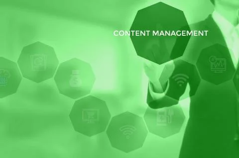 Content management system (CMS) concept Stock-Fotos