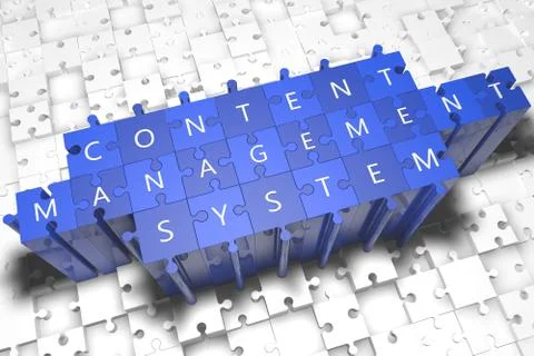 Content management system Stock Illustration