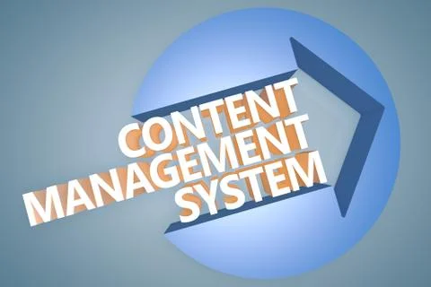 Content management system Stock Illustration