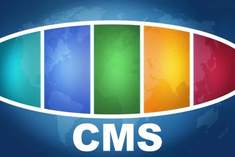 Content management system Illustrazione stock