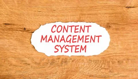 Content management system symbol. Concept words Content management system o.. Stock Photos