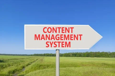Content management system symbol. Concept words Content management system o.. Stock Photos