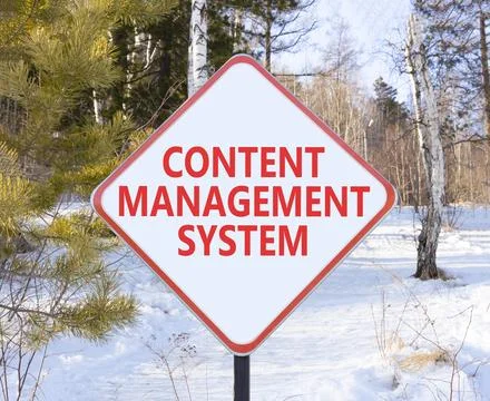 Content management system symbol. Concept words Content management system o.. Stock Photos