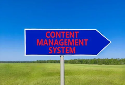 Content management system symbol. Concept words Content management system o.. Stock Photos