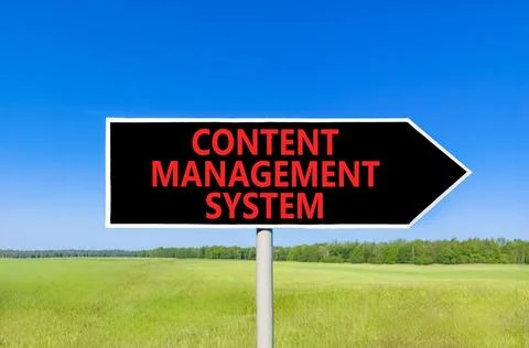 Content management system symbol. Concept words Content management system o.. Stock Photos
