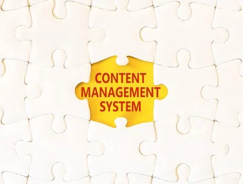 Content management system symbol. Concept words Content management system on  Stock Photos