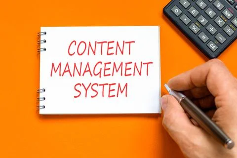 Content management system symbol. Concept words Content management system on  Stock Photos