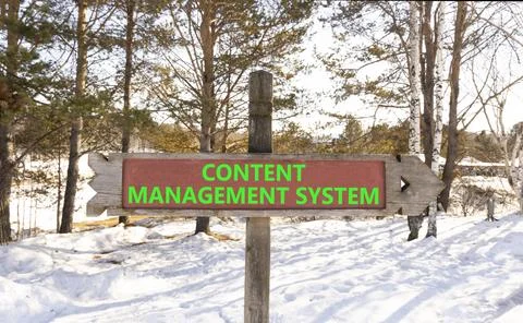 Content management system symbol. Concept words Content management system o.. Stock Photos