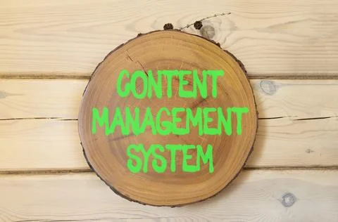 Content management system symbol. Concept words Content management system o.. Stock Photos