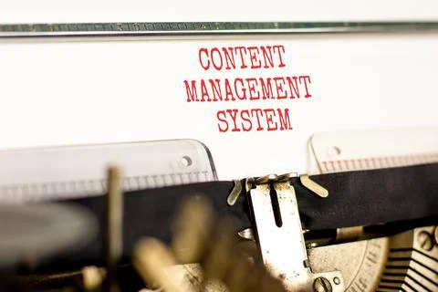 Content management system symbol. Concept words Content management system typ Stock Photos