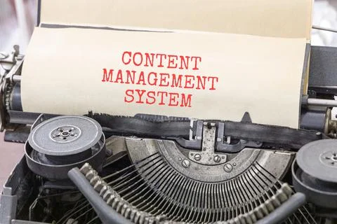 Content management system symbol. Concept words Content management system typ Stock Photos