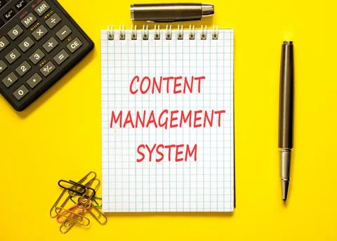 Content management system symbol. Concept words Content management system on  Stock Photos