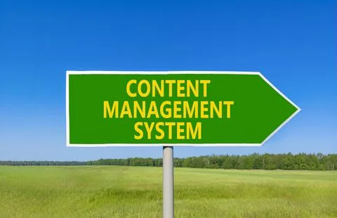 Content management system symbol. Concept words Content management system o.. Stock Photos