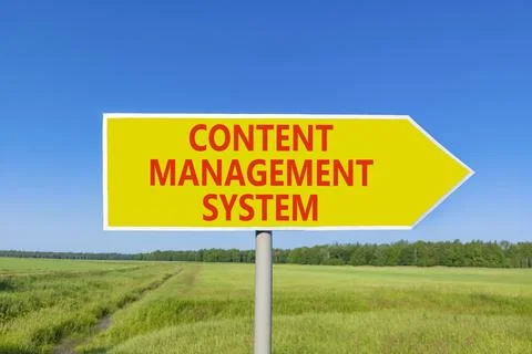 Content management system symbol. Concept words Content management system o.. Stock Photos