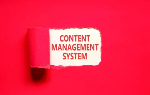 Content management system symbol. Concept words Content management system on  Stock Photos