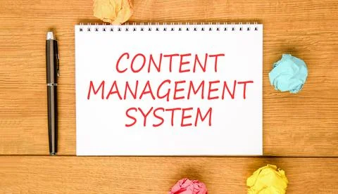 Content management system symbol. Concept words Content management system o.. Stock Photos