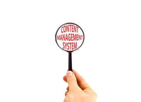 Content management system symbol. Concept words Content management system i.. Stock Photos