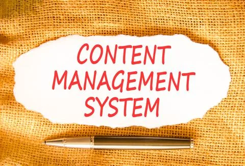 Content management system symbol. Concept words Content management system on  Stock Photos