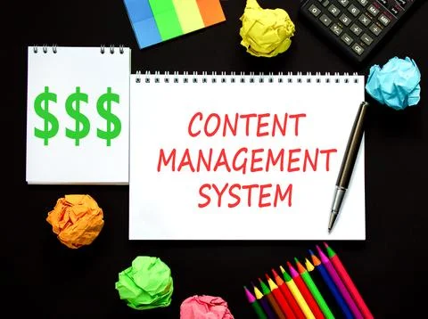 Content management system symbol. Concept words Content management system on  Stock Photos