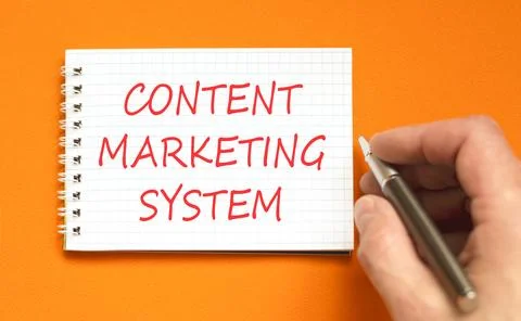 Content management system symbol. Concept words Content management system on  Stock Photos