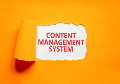 Content management system symbol. Concept words Content management system on  Stock Photos