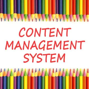 Content management system symbol. Concept words Content management system o.. Stock Photos