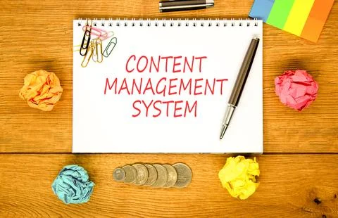 Content management system symbol. Concept words Content management system on  Stock Photos