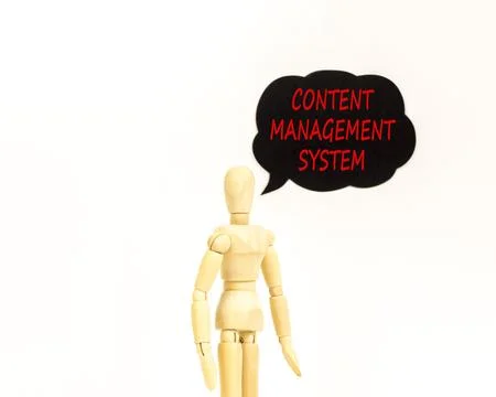 Content management system symbol. Concept words Content management system on  Stock Photos